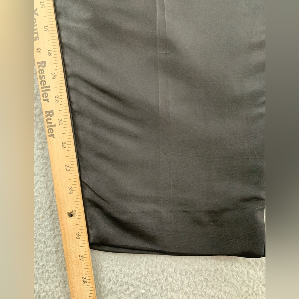 NWT Amanda Smith Pure Silk Women’s Plus Black Flat Side Zip Up Pants Size 14 - Picture 15 of 16